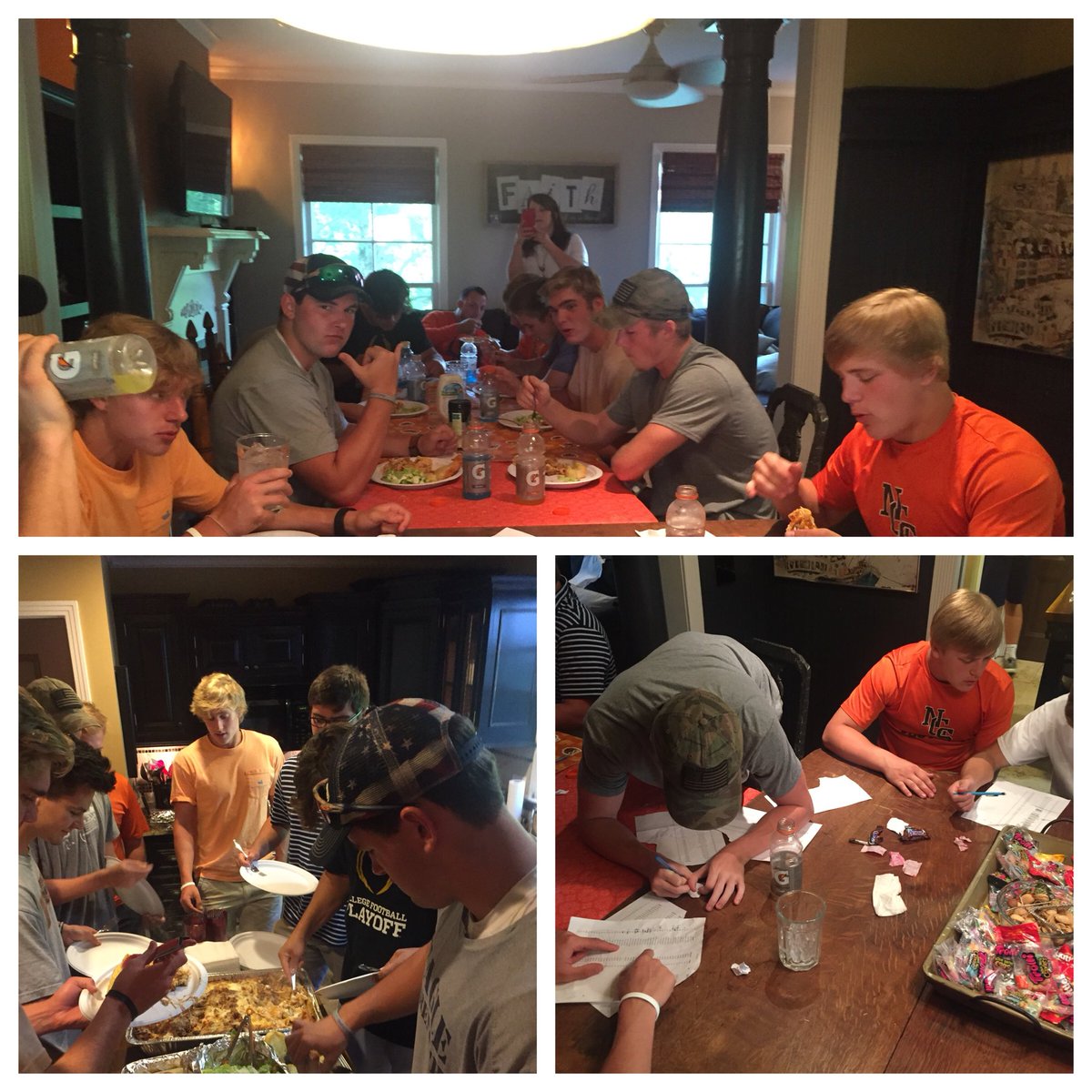First senior dinner for class of ‘19. Lots of food, stories and laughs. Draft for summer 2018 in the books! Looking forward to the leadership of this group. Can’t wait to coach this team. #WeAreNC