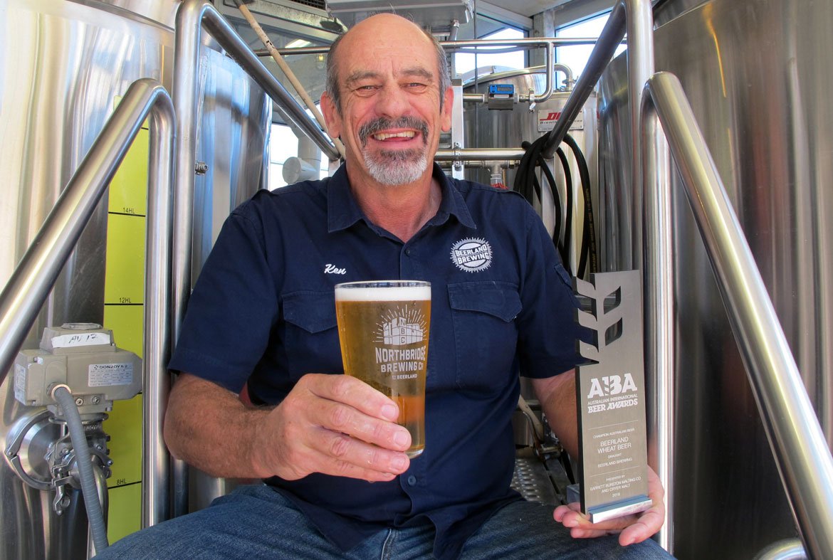 "Get a haircut, work hard &amp; be nice to your mother."

Following major <a href="/AIBABeer/">AIBA</a> trophy success for his <a href="/NBCbeerland/">Northbridge Brewing Company by Beerland</a> beers we caught up with WA brewing legend &amp; face of Emu Bitter Ken Arrowsmith – ow.ly/tfuu30kaFpm