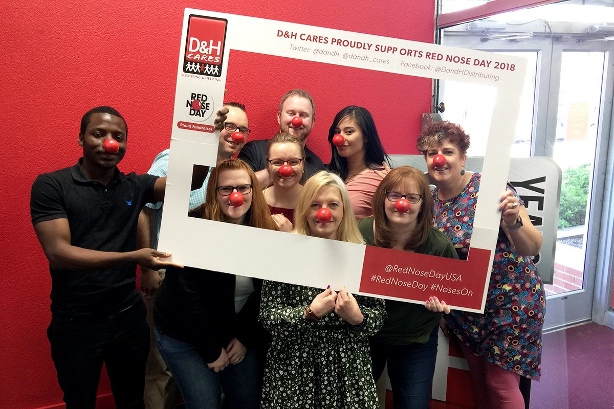 dandh's tweet photo. #RedNoseDay with @dandh_cares – #RedNose to end Child Poverty with @RedNoseDayUSA #CoOwnerFUNdraiser https://t.co/XmrKlKUVsT