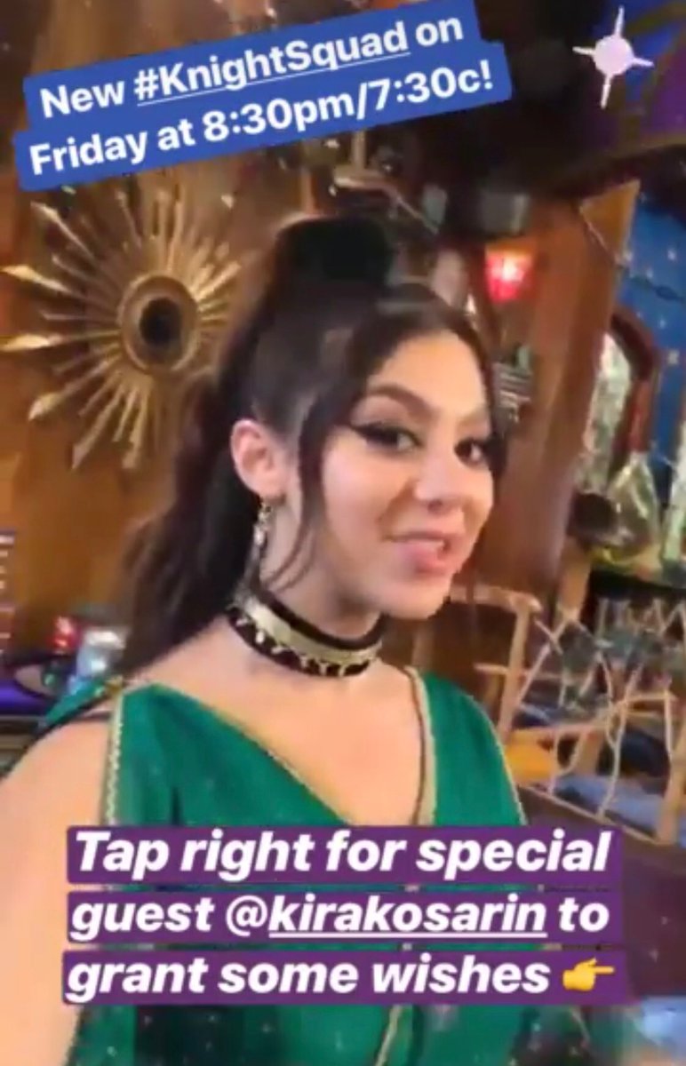 New #KnightSquad “Wish I May, Wish I Knight” premieres TOMORROW at 8:30pm/7:30c, guest starring <a href="/kirakosarin/">Kira Kosarin</a> as Kiki the genie! ⚔️