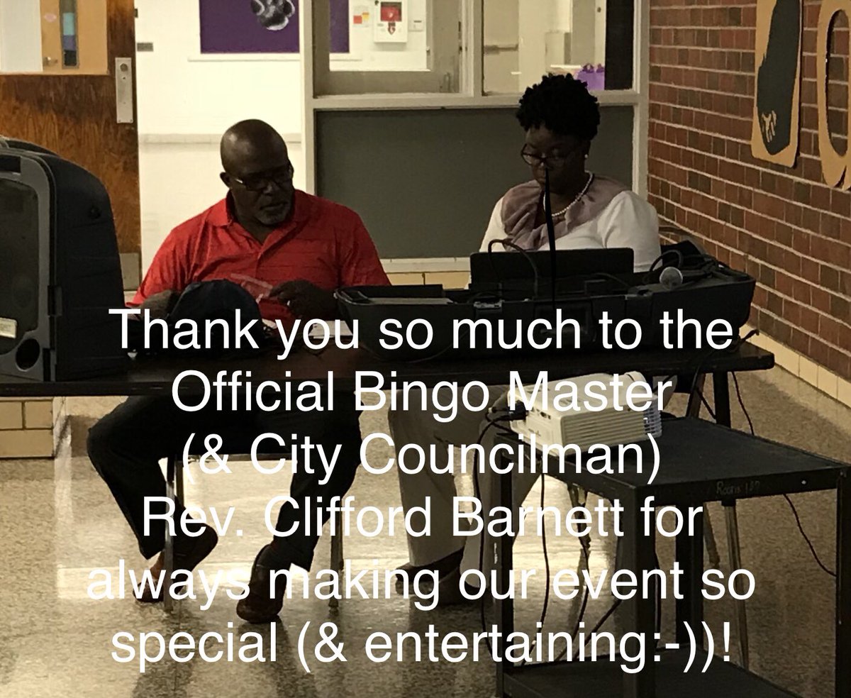 Great fun with wonderful families at another one of our parent events tonight .., Family Book Club &amp; Bingo Night...  great turn out and the BEST Bingo Master , Rev. Clifford Barnett! #SabrinaHillBlack #VirgoPrep