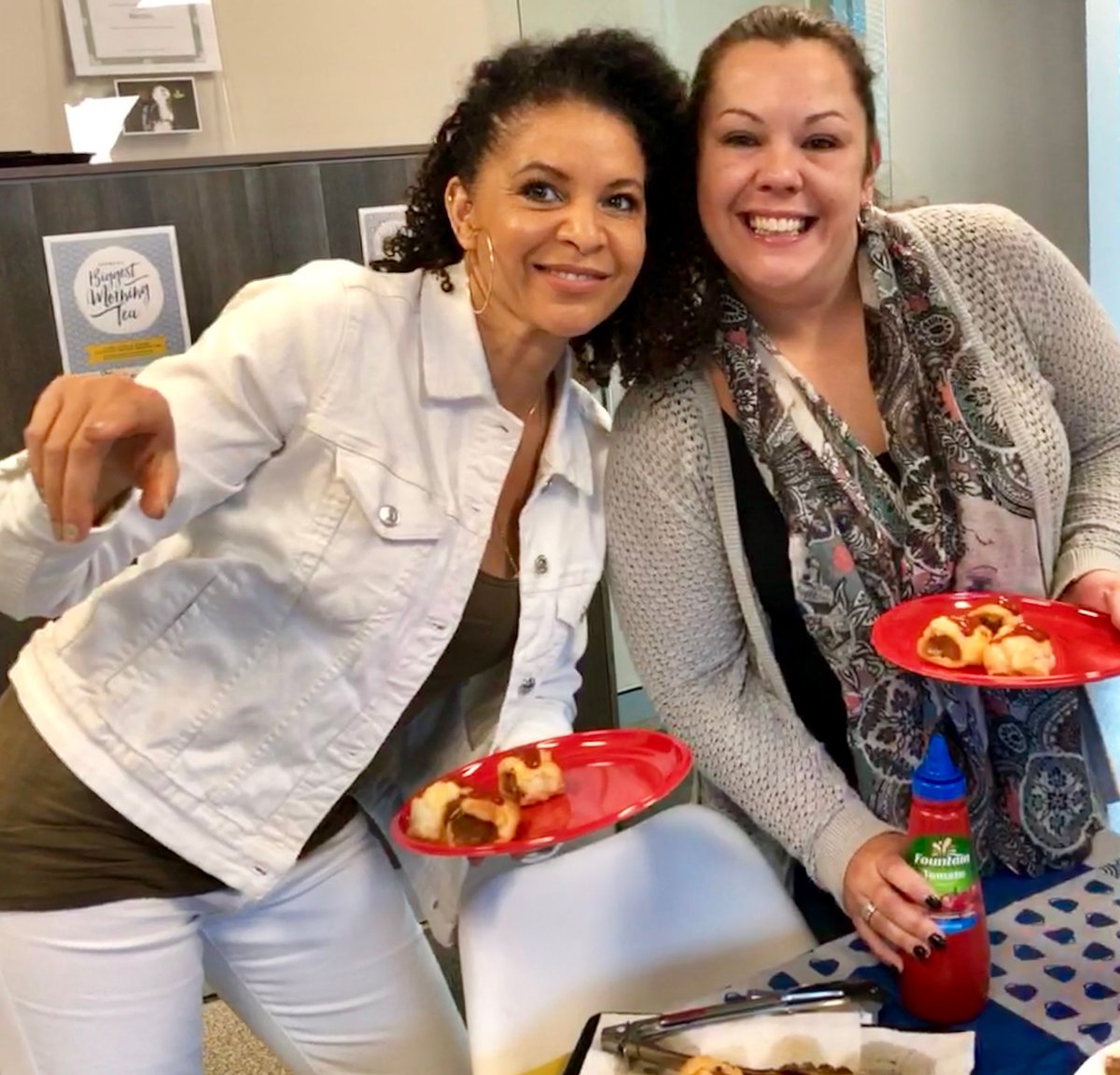 Regupol's tweet photo. Regupol employees indulged in the Australian Biggest Morning Tea today raising money for the Cancer Council. Thanks to Olivia, Kim, Mel and Joanne for providing the delicious food! https://t.co/fyzJCn4150