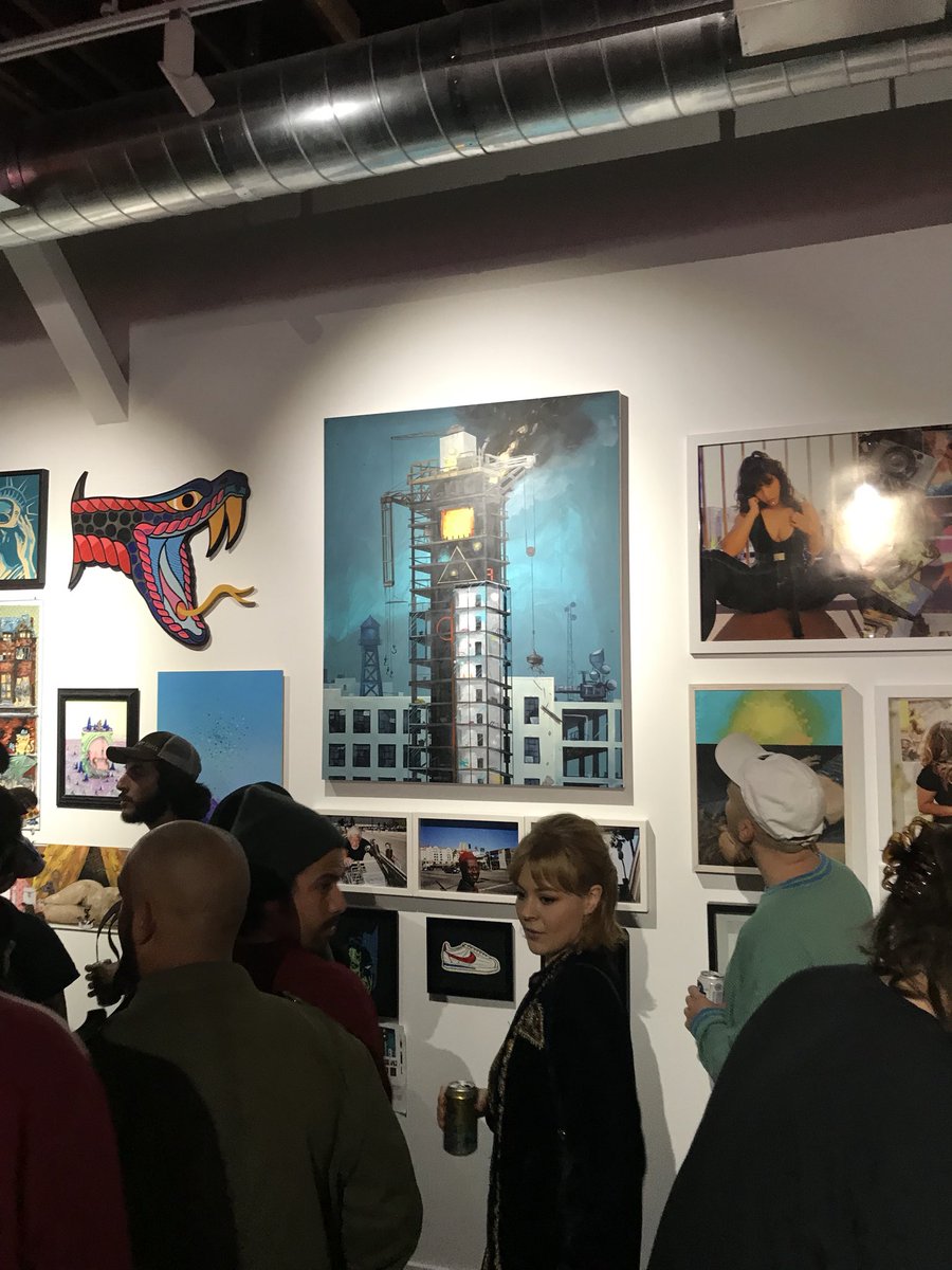 Sq1underground's tweet photo. Friends Art painting @ DTLA art show!
#deepfactory #noghostbears supportlocal #vinylonly #studiosoundsradio #Technometrik. @patternbar #deeptransmissionsla #undergroundmusic #Techno #Deeptechno #6amgroup #lightsdownlow #deserthearts #burningman #losangeles #dusseldorf #Berlin https://t.co/D8rzBo9GGG