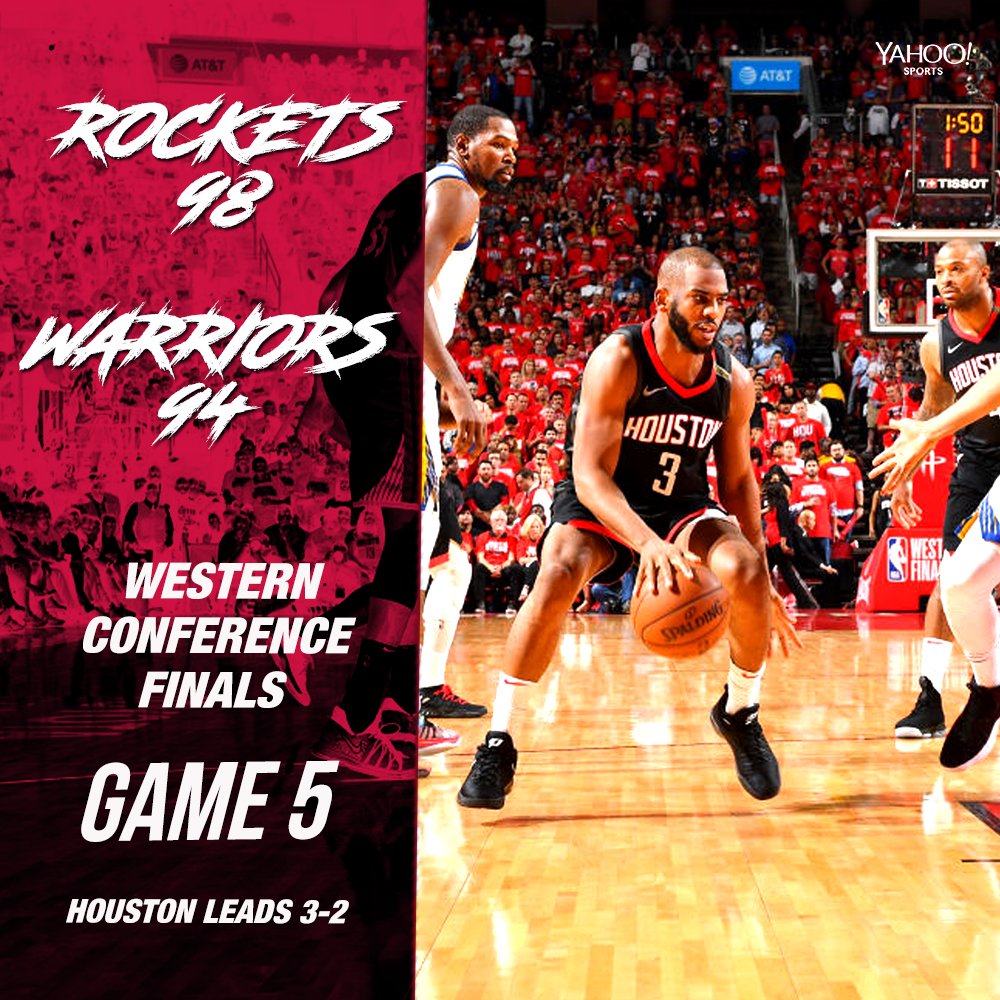 Balldontlie's tweet photo. The Rockets are one game away from the NBA Finals! https://t.co/hlxOOVx6Zm