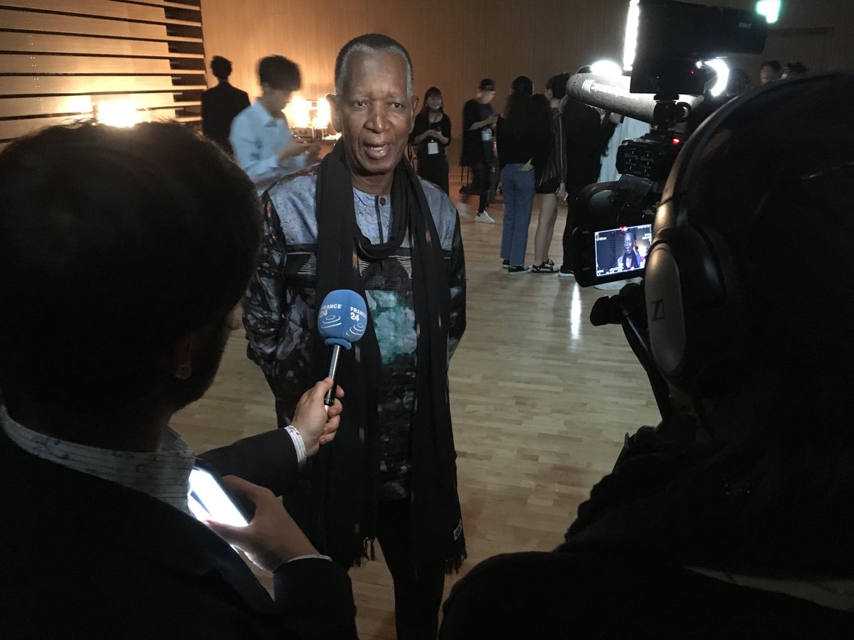AlphonsoVM's tweet photo. Backstage at the @AfDB_Group #AfricaDay #FashionomicsADB show, featuring designers  #alphadi and #pathéO. #AfDB Fashionomics aims to scale up #Africa designers, textile and fashion industry. #MoreThanModels #EmpowerDesigners #AfDBAM2108 https://t.co/qUuB8R1HZe