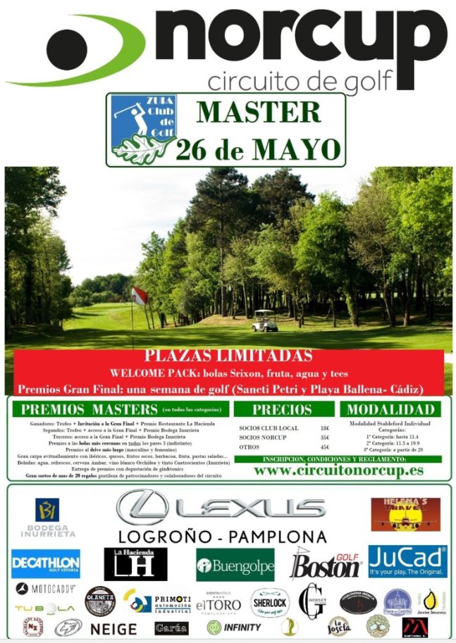 Mañana es el día!!!!!
Que no falte nadie que vamos a disfrutar a tope del #Golf
circuitonorcup.es
#GofConMayúsculas
