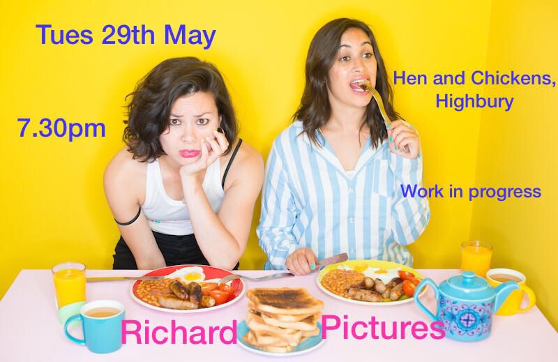EggComedy's tweet photo. Preview / Work in progress at @TheHenChickens Tues 29th. Oh do come along, you simply must, Arthur (non Arthur’s also welcome). #eggcomedy https://t.co/TzaxTRmUJy