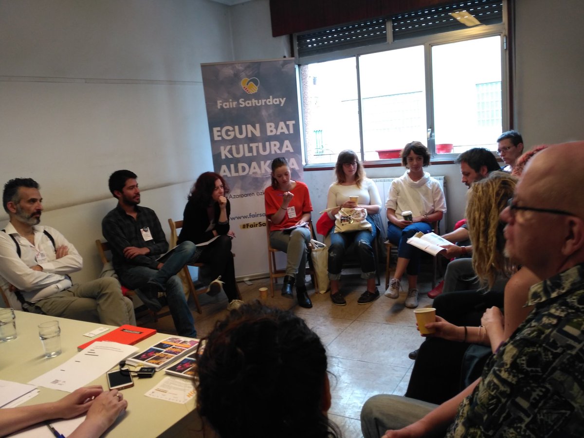FairSaturday's tweet photo. The workshop lead by our colleague Itziar is about yo begin. Come and join us in room 5 at Lacalde @ZAWP @TEHnetwork ! https://t.co/fhUqjT5kYP
