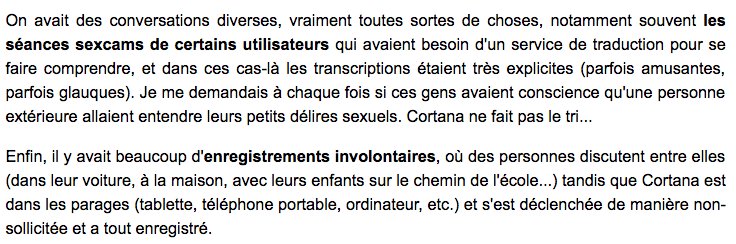 paulcng's tweet photo. Elle retranscrivait des milliers de conversations privées, noms et coordonnées personnelles de personnes utilisant des produits Microsoft. Le tout sans contrat de travail ni clause de confidentialité. Les assistants vocaux ne naissent pas intelligents, il le deviennent. https://t.co/5h9wtxWnJr