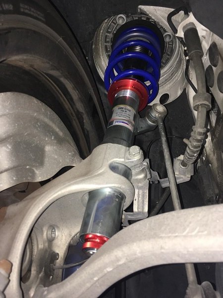 うしざき F M4にsachs Performance Coilover Kit キャンペーン中 T Co 8svcrdcphm を装着 午前中にお預りして夜まで その間に京都観光を楽しんで来られました Bmw Assist Laptorr F M4 Sachs ザックス 車高調 ローダウン