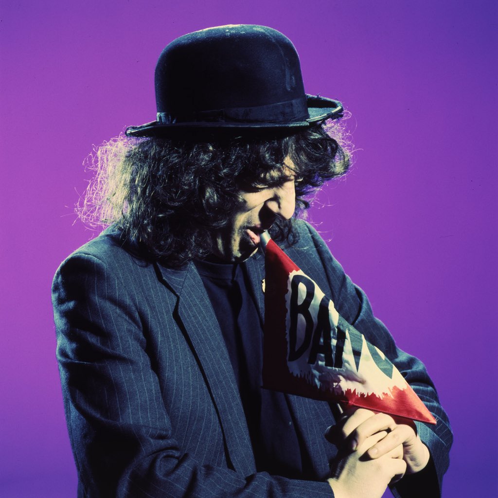 stevexdouble's tweet image. Gerry Sadowitz, Sly St Studio, London, E1.  December 1991. Bang Bang