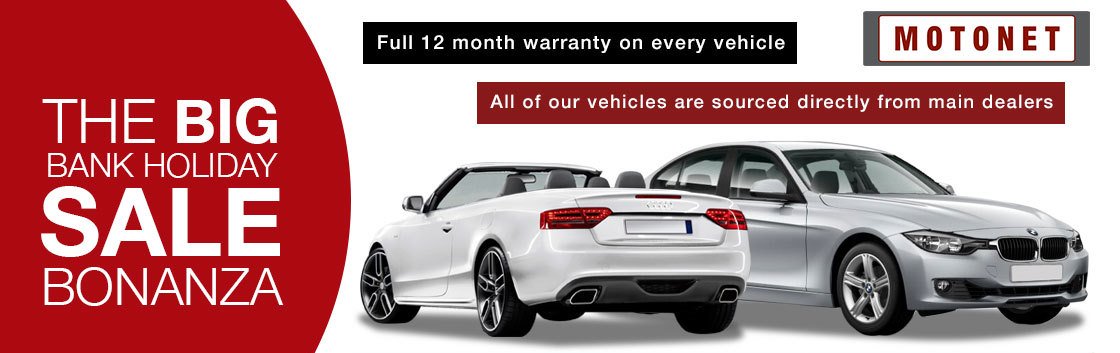 MotonetLimited's tweet photo. Its the #BankHolidayWeekend and we are having a Big #Sale Bonanza @MotonetLimited. Come and see what cars we have we are open every day over the weekend. https://t.co/Y06G6I4RUk