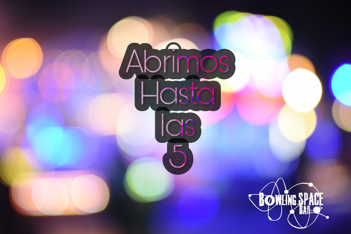 #Atentiiiii 
.
.
.
Vísperas de feriado | Bowling Space Bar