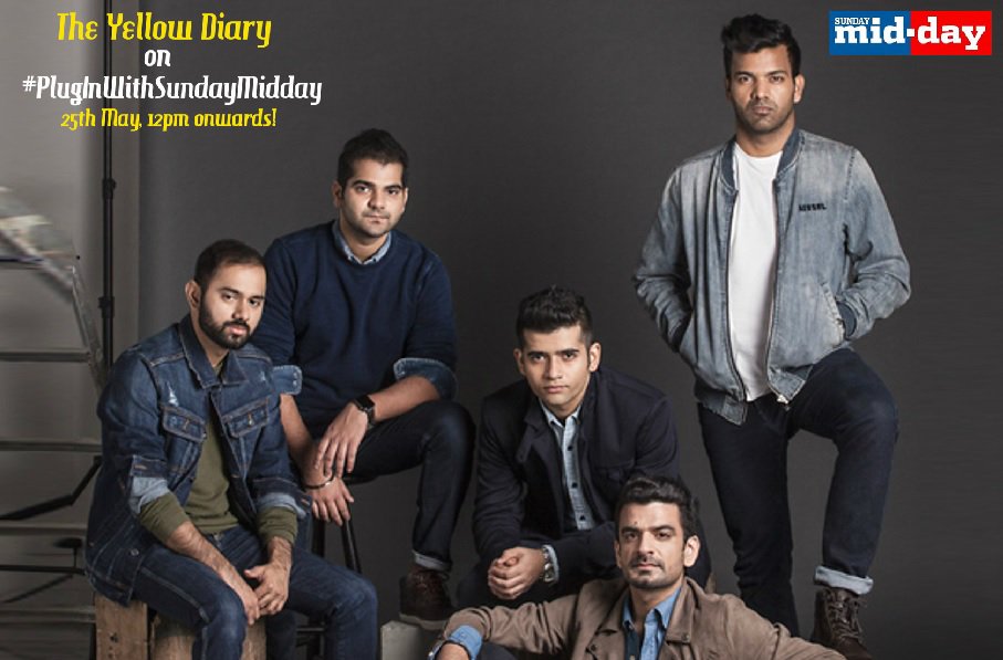 mid_day's tweet photo. Presenting #TheYellowDiary on #PlugInWithSundayMidday with @Aastha82 at 12pm today! Stay tuned for an awesome session of music and fun at https://t.co/yhaXXV3L27 @sonymusicindia @tydtheband https://t.co/jiFoViGriz