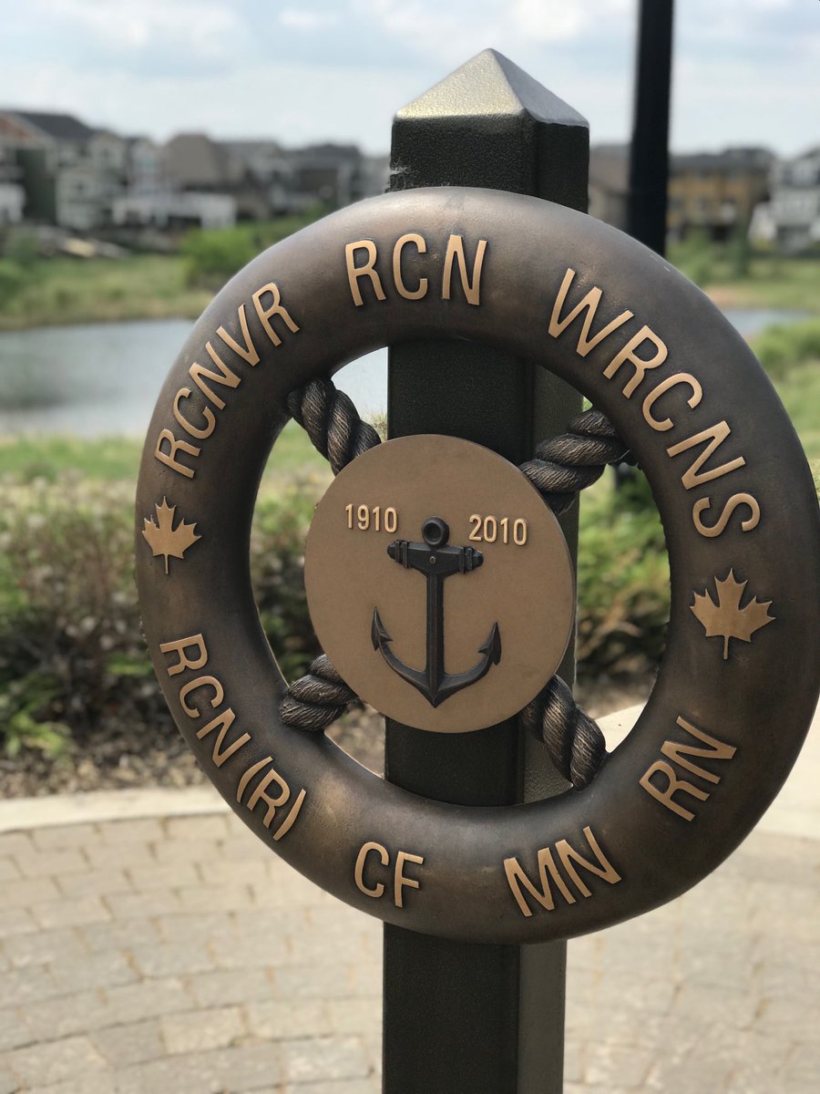 Monument to 100 years of Naval History at the Entrance to “Bedford Basin” in Edmonton.