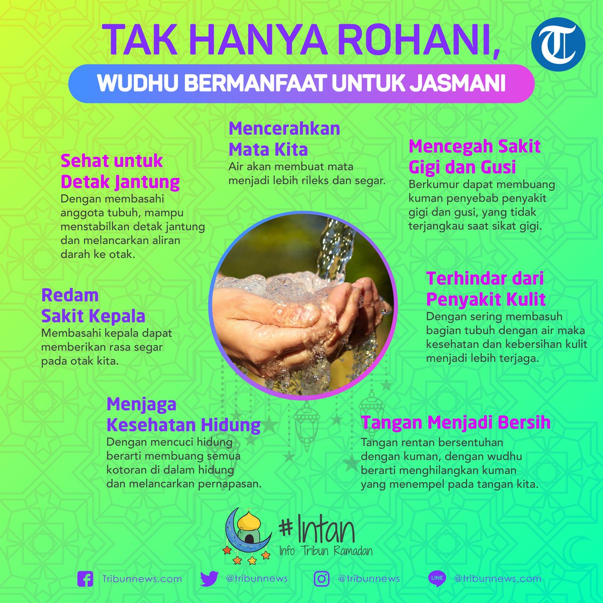 טוויטר Tribunnews Com בטוויטר Banyak Sekali Manfaat Yang Tersimpan Dari Wudhu Untuk Kesehatan Yuk Bagi Ilmu Kalian Juga Jika Tahu Manfaat Wudhu Lainnya Komen Dibawah Ya Tribunnews Intan Infotribunramadan Wudhu Https T Co Lu0vqx0zy3