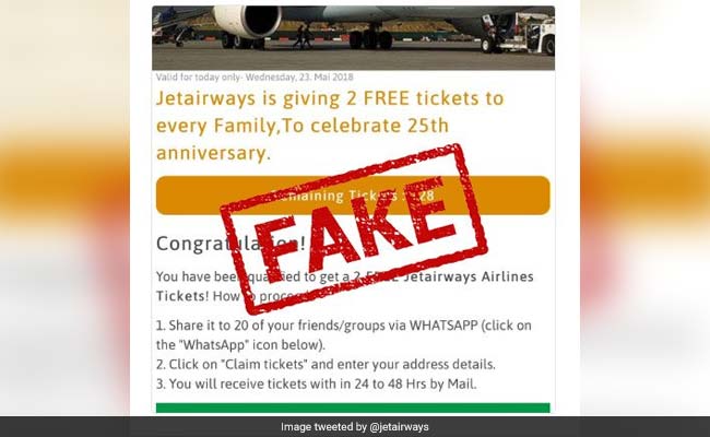 Image result for jet airways free ticket latest news