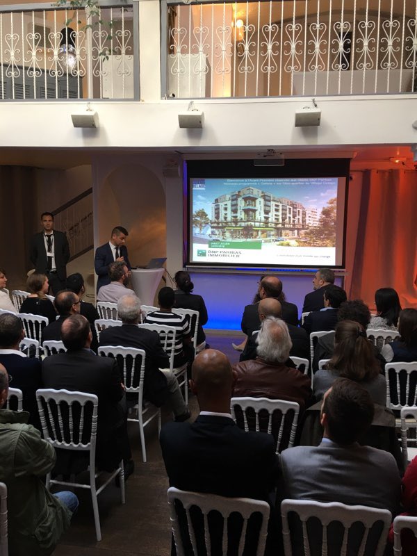 yannmicque's tweet photo. BNP Paribas Immobilier a présenté en avant première à 90 clients le programme Village DELAGE à Courbevoie @JulienJamotpro @Nathalielej @mabanque_bnpp @bnpp_recrut https://t.co/CiVyalP068