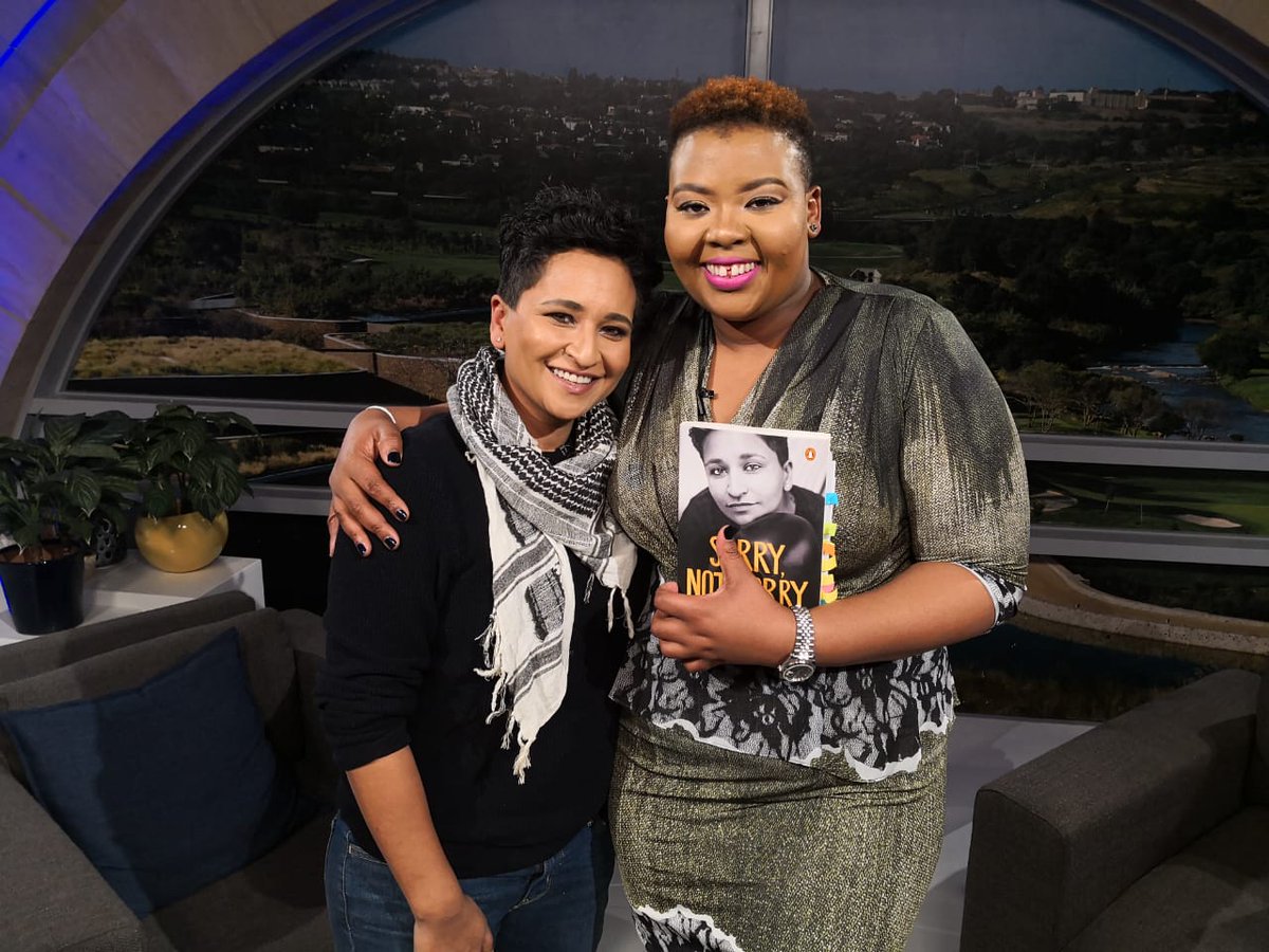 Sage_Of_Absurd's tweet photo. Last night magic happened. I had the pleasure to be on @realtalkon3 talking #sorrynotsorry with Anele and then the heavens opened up and rained #Jordans when the good, good people of that team gifted me a pair during broadcast.
#sorrynotsorry #downforbrown #shoutlouder https://t.co/DhGvRJRNlT