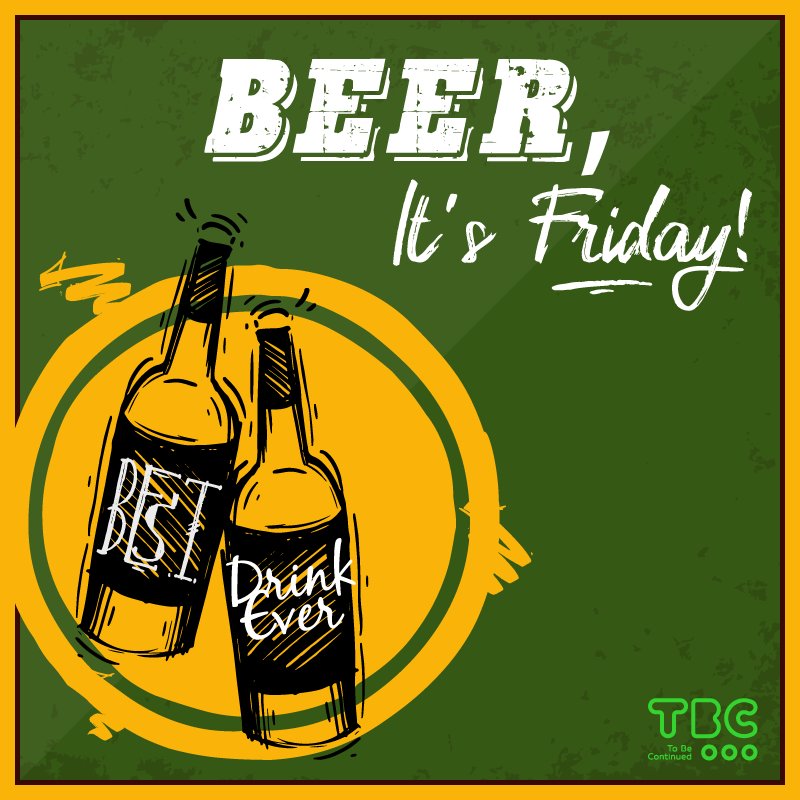 The only decision you gotta make on a Friday is if it is a mug or a pitcher. #FridayIsHere #TBC #Weekend #Goals #BeerLove