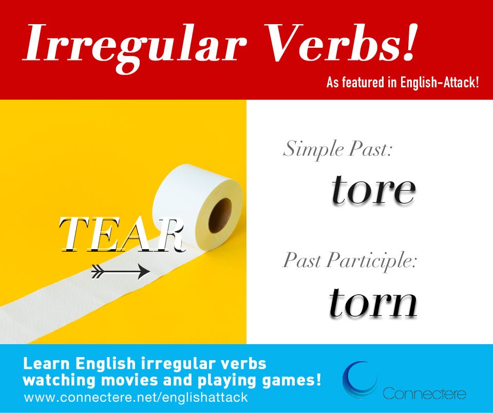 ConnectereSG's tweet photo. Parents! Some irregular verbs to challenge your kids this holiday!
Or let them discover more https://t.co/V8EMM4sk4w
#englishattack #irregularverbs #holiday
#ToeicSingapore #TOEIC #ToeflSingapore #ConnectereSingapore #learnenglish https://t.co/1WVDqhcK88