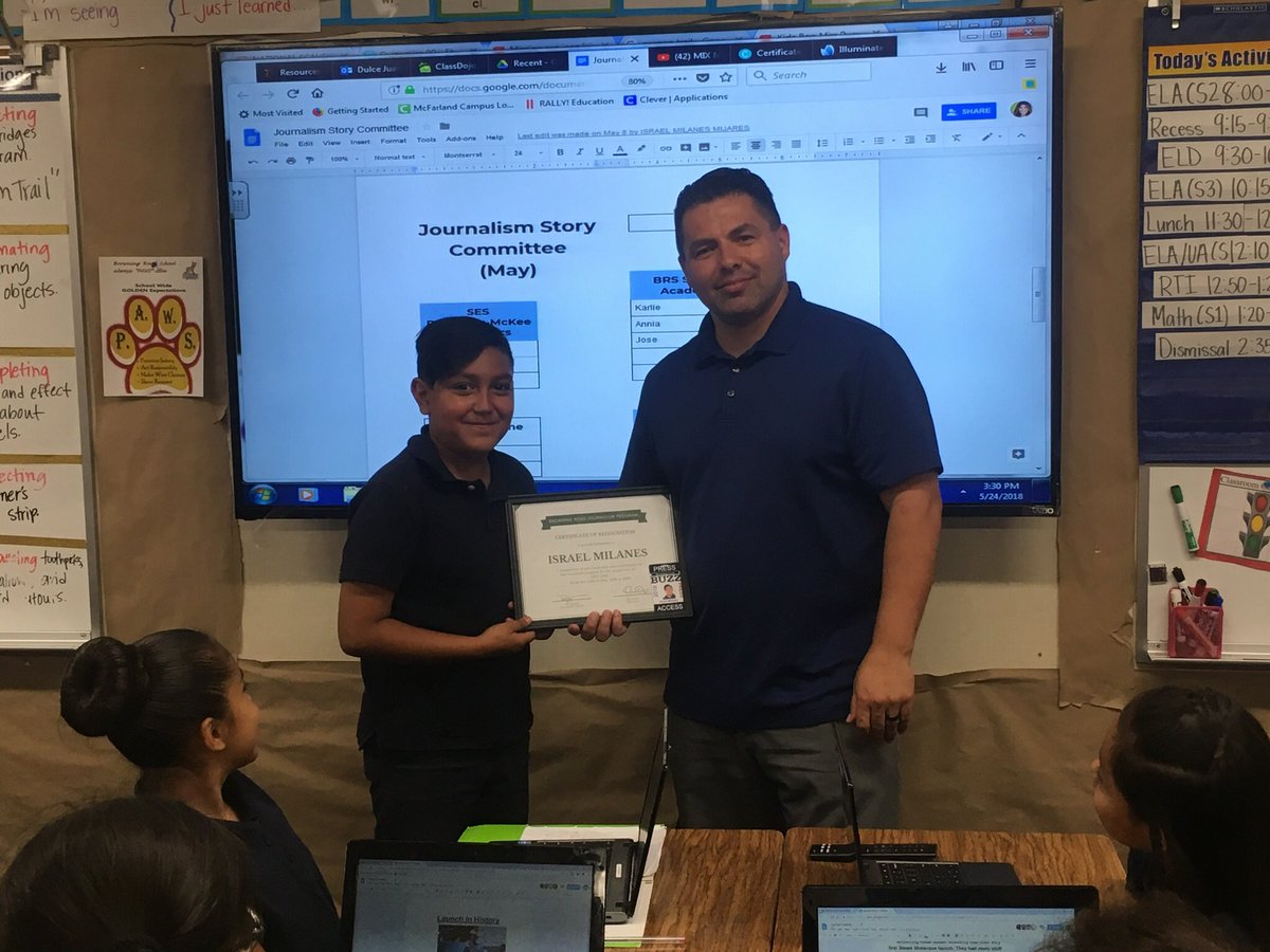 Thank you <a href="/DarDiaz5/">Dario Diaz</a> for your continuous support this year for our journalism class ! We have officially graduated from journalism school !
#Wedidit #juniorjournalist #pressbadges <a href="/BRS_Academy/">Browning Road STEAM Academy</a>