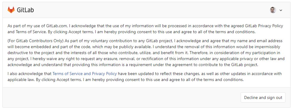 Can not find the "YES, accept and move on" button...