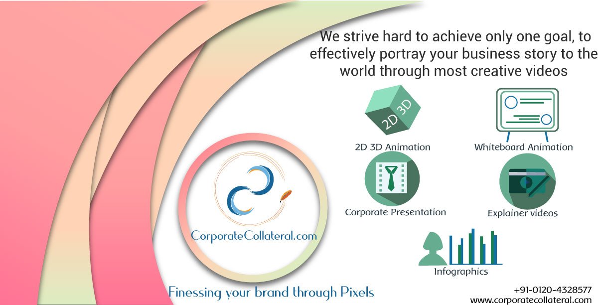 corporatecollat's tweet image. We strive hard to achieve only one goal, to effectively portray your bussiness story to the world through most creative #2D3DAnimation videos, #WhiteboardAnimation 
#CorporateCollateral