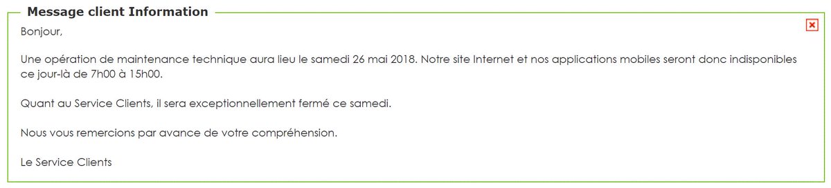 Une banque en ligne qui s’arrête le samedi en pleine journée. #fortuneo #fail