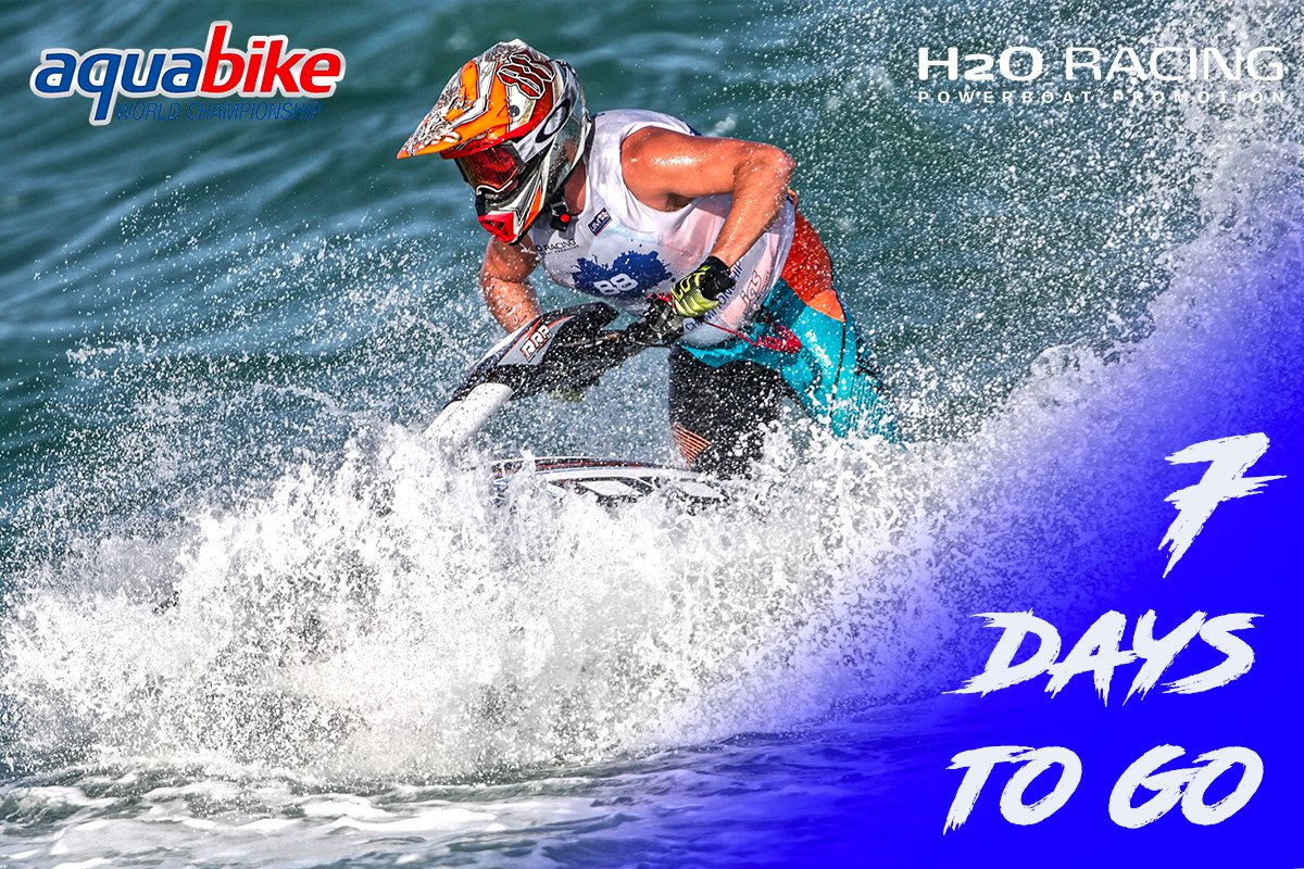 7 DAYS TO GO!! It's almost time for the second round of the 2018 UIM ABP Aquabike World Championship! The beautiful Olbia is waiting for us and we look forward for an exciting #GPofMediterranean! 

#aquabike #jetski #world #championship #secondround