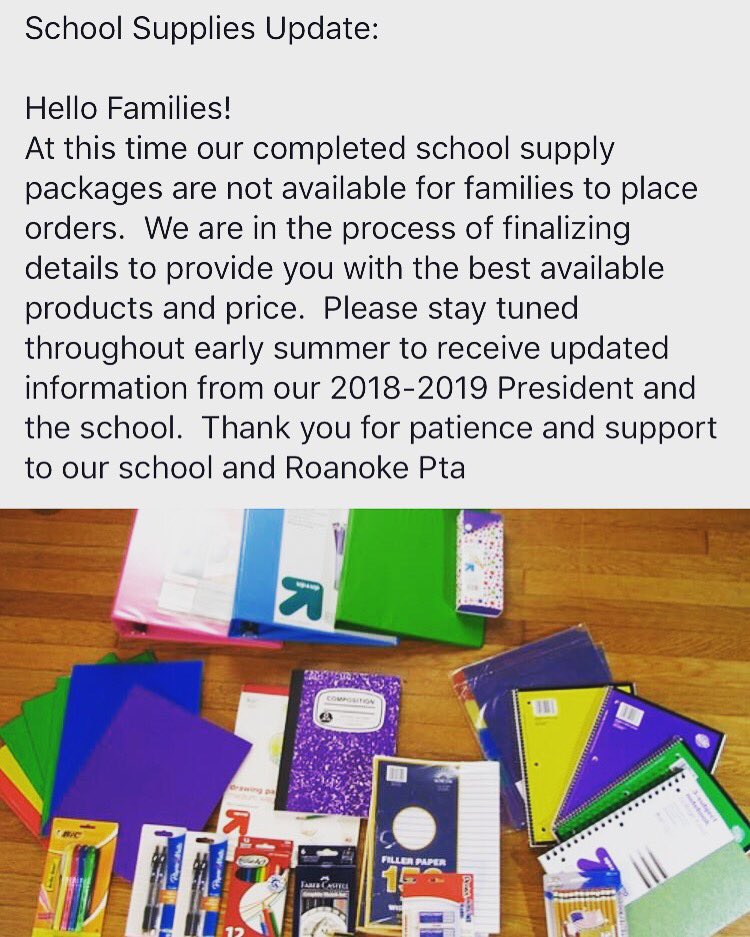 Roanoke PTA (@roanokepta) on Twitter photo 