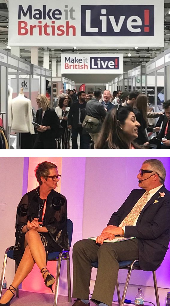 FashionCapital's tweet photo. Big shout out to @katehills @MakeItBritish what a brilliant 2-day event - 'empowering the British manufacturing industry' indeed! https://t.co/gJjrvK6EOX https://t.co/SO81nJSoAR