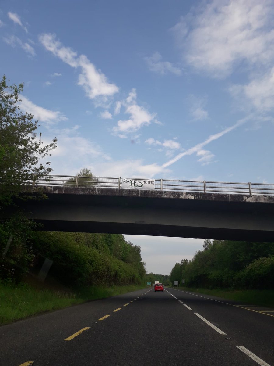 The bridge at Drumsna this morning. Your YES matters. Go out and vote! #together4yes
