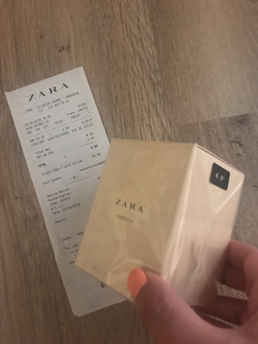 MaisieJaneStyle's tweet photo. @ZARA_Care so I bought perfume in UK only priced in EUR am charged in GBP but more than the price tag 🧐 not sure that’s right or legal anything to say??? https://t.co/LbJrDNKjUr