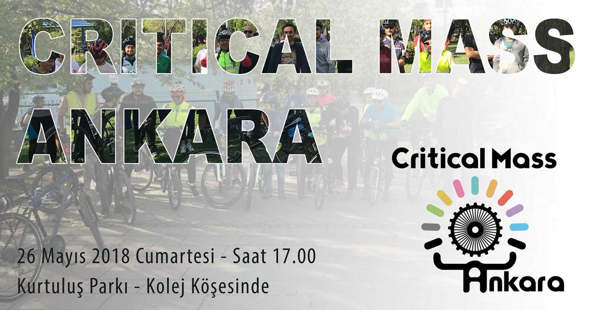 Mayıs ayı #CriticalMass sürüşü yarın, gelsenize 🚴🏼‍♀️😊 #bisiklet #ulaşım #farkındalık #BisikletliÖlümleriDursun