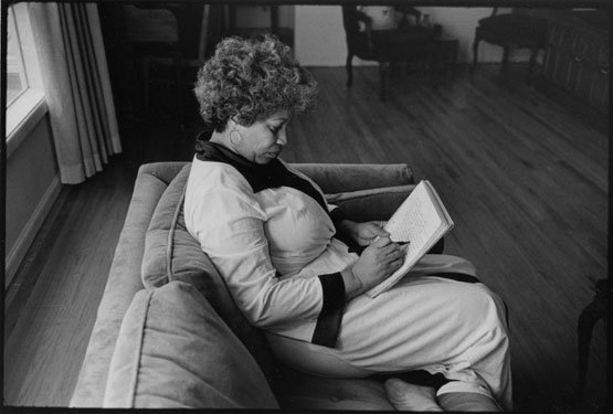 “Being a black woman writer is not a shallow place but a rich place to write from. It doesn’t limit my imagination; it expands it. It’s richer than being a white male writer because I know more and I’ve experienced more.” – #ToniMorrison, <a href="/NewYorker/">The New Yorker</a> interview by Hilton Als