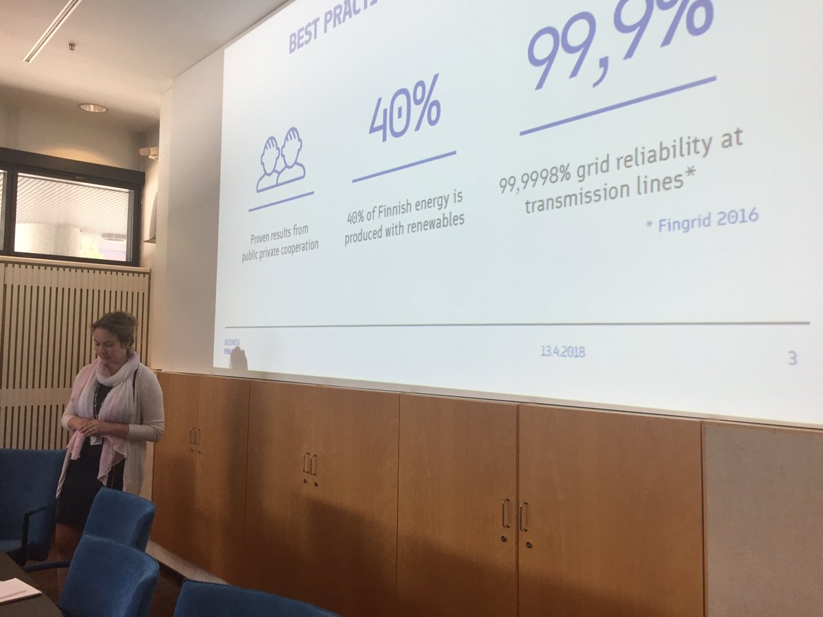 Business Finland’s <a href="/phsaren/">Helena Sarén</a> presenting Finnish smart grid offering in EEP Mekong meeting. Companies &amp; authorities from Vietnam, Thailand &amp; Laos present. <a href="/BusinessFinland/">Business Finland</a> #smartgrids #cleantech