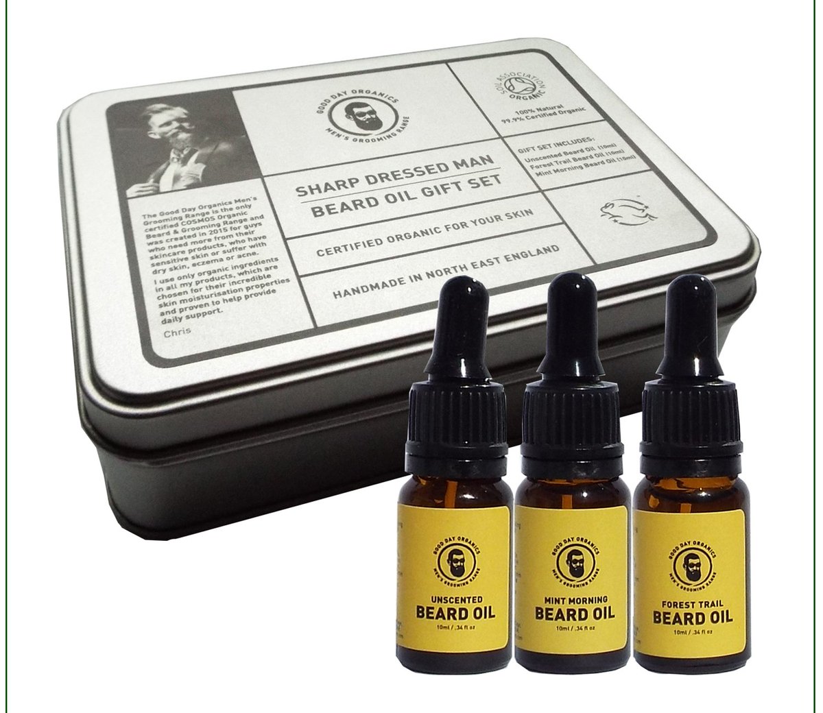 GoodDayOrganics's tweet photo. New Improved Beard Oil Gift Sets now available at https://t.co/VgoD4DiuJi . 

☑️   Certified Organic  

☑️   100% Natural 

☑️   Vegan Friendly 

☑️   Cruelty Free

☑️   Handmade in the UK

#FridayFeeling #FathersDay https://t.co/1pFDoMR7mh