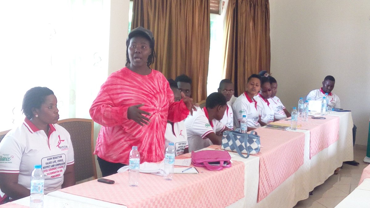uhruganda's tweet photo. Engaging #Harm_Reduction Champions to scale up Accessibility and Availability to safe and clean Needles to communities of #PWID through the #PITCH_Project, @uhruganda @theaidsalliance https://t.co/7zGqmZOb5z