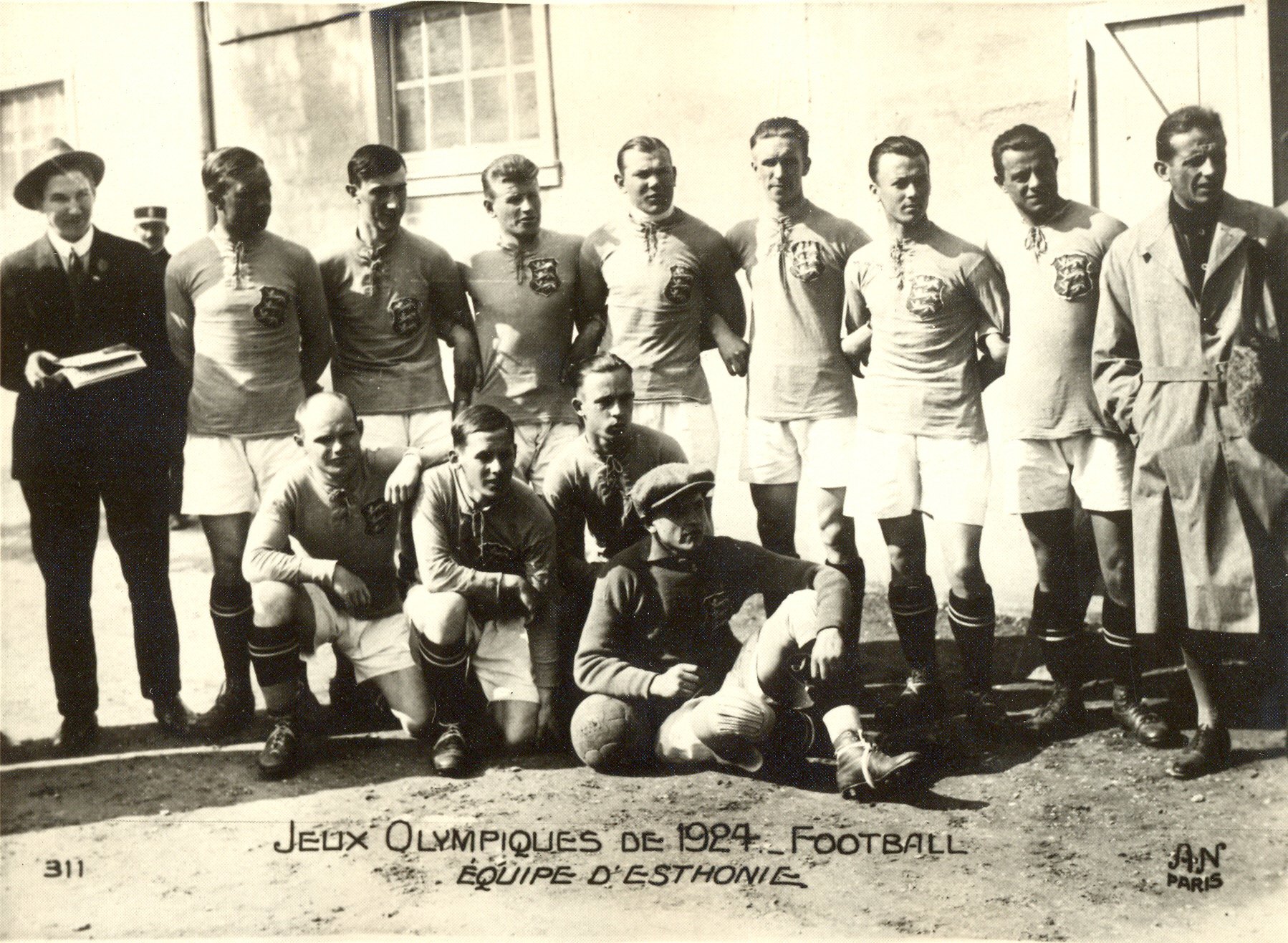 Eesti jalgpall on X: "94 YEARS AGO: On 25 May 1924 Estonia competed at the Olympic Games in Paris. The historic match against USA ended with a narrow 0:1 defeat. #retro #eestikoondis #