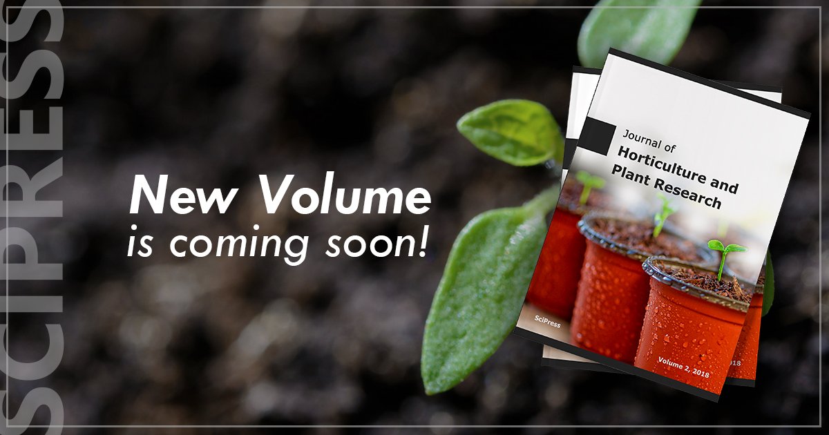 SciPressLtd's tweet photo. The new volume of the Journal of Horticulture and Plant Research is coming soon! Don`t miss it: https://t.co/vaWEdNg9hD

#scipress #JHPR #Horticulture #PlantResearch #openaccess https://t.co/SVlTS10Ox9