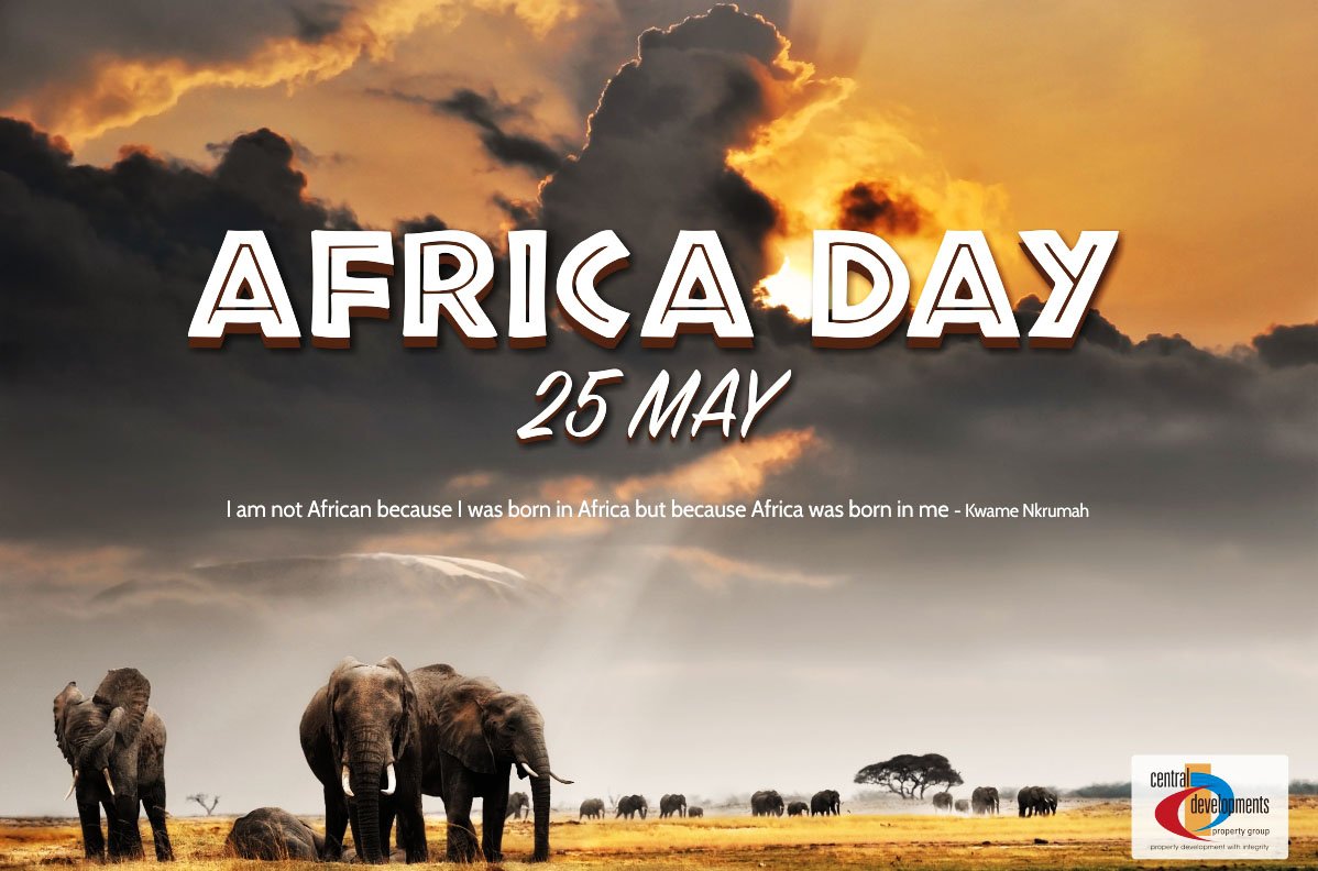 Central_DevP's tweet photo. #CentralDevelopmentsPropertyGroup wishes everyone a blessed #AfricaDay #Heritage #IAmAfrican #Africa #MyAfrica #SouthAfrica #AfricaDay2018 #IloveAfrica https://t.co/a8NC2VucMB