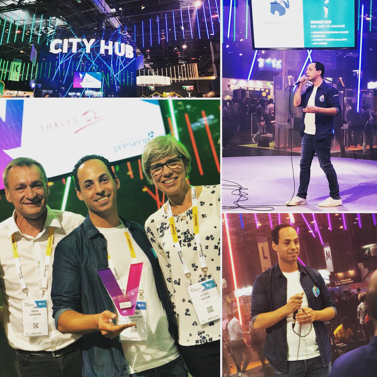 shiftmeapp's tweet photo. Incroyable expérience de pitcher #Shiftmeapp dans @thalys_fr devant Agnès Ogier, Ceo Thalys et un jury d experts! Encore plus de gagner les 3 rounds sur scène @VivaTech ! #victoire #HRtech Merci! https://t.co/RzLGpF9Dx4