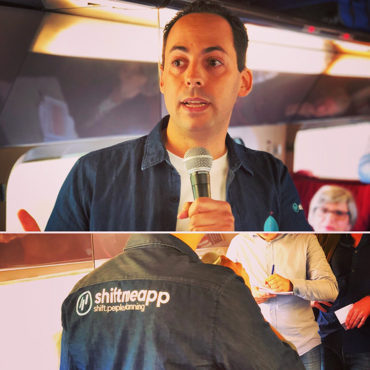 shiftmeapp's tweet photo. Incroyable expérience de pitcher #Shiftmeapp dans @thalys_fr devant Agnès Ogier, Ceo Thalys et un jury d experts! Encore plus de gagner les 3 rounds sur scène @VivaTech ! #victoire #HRtech Merci! https://t.co/RzLGpF9Dx4