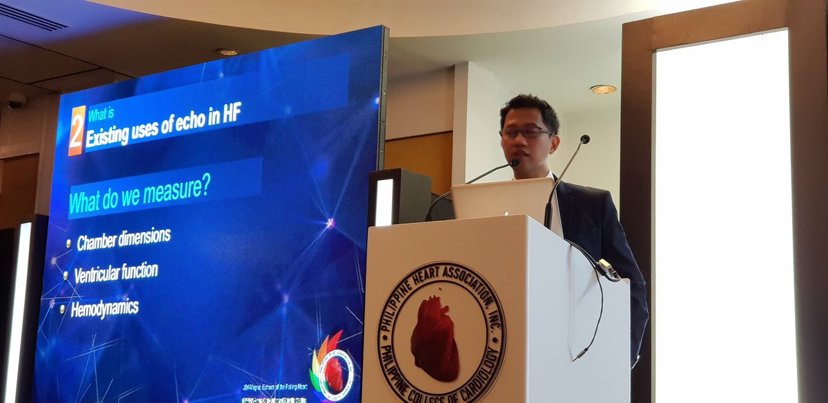 HeartRhythmMD's tweet photo. My colleague, Dr. Donny Magno, talking about Echocardiography in HF in today's HF sessions at PHA 2018. #49pha https://t.co/fmBM1KWESF