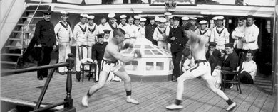 PHDockyard's tweet photo. A boxing match onboard a ship in the late 19th century to get you psyched for our Fit-Tastic half term event! Starts tomorrrow! KIDS GO FREE! plus... face painting, FREE roller skating! https://t.co/Fpg4nxMkjl #fittastic https://t.co/McWedIlK5S