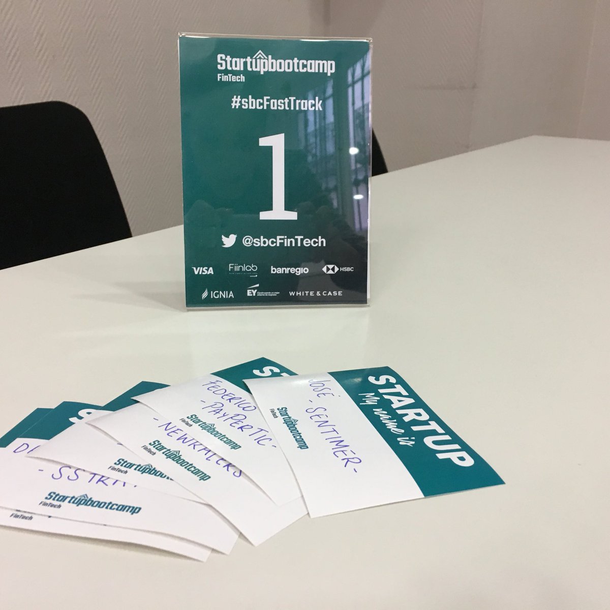 Finnovista's tweet image. El equipo de @sbcFinTech está listo para conocer grandes proyectos en #sbcFastTrack #Madrid. ¿Quién presentará hoy?