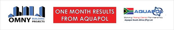 BuildingOmny's tweet image. One month results from Aquapol: Days after installation of Aquapol, 
water seepage suddenly stops. Click on the link for more information. bit.ly/2IM7sdr