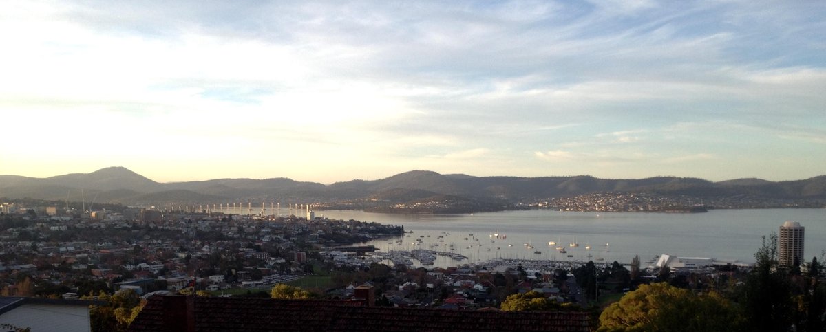Here's why I like scooting home from <a href="/UTAS_/">University of Tasmania</a> Beautiful day in #Hobart.