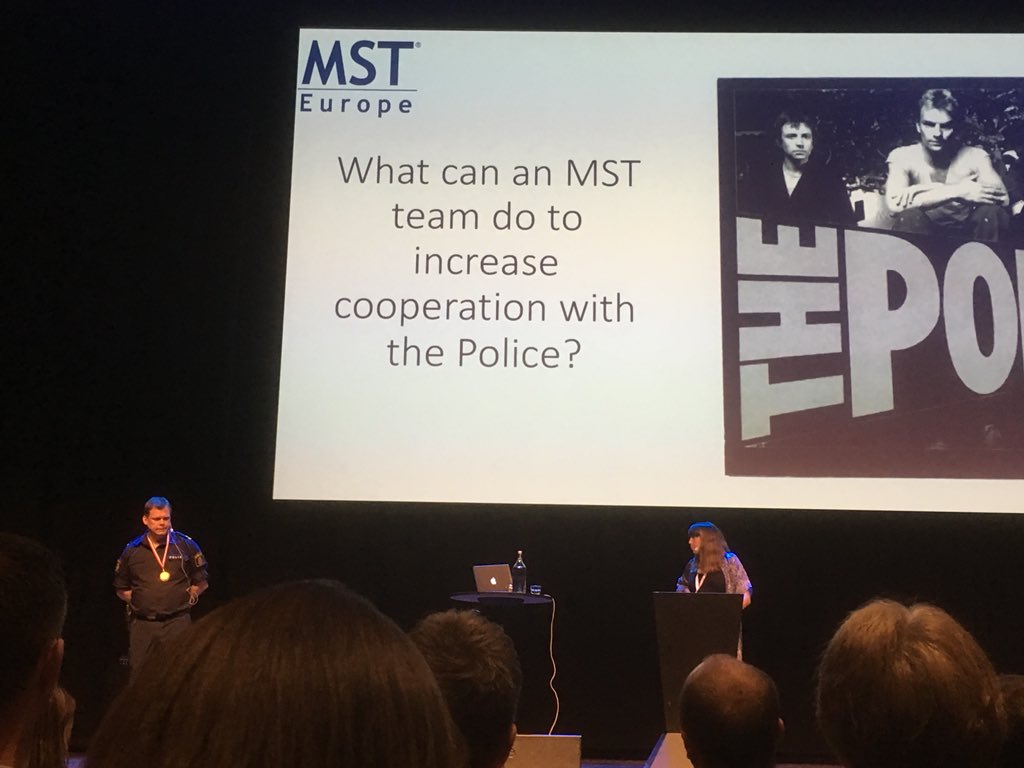CathyAnnJames's tweet image. Great session at the #MSTeurope conference on collaboration with police to keep young people and families safe #MST #Malmö